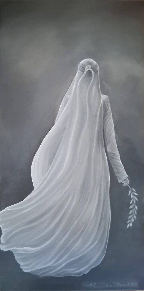 Peace — original oil painting on canvas by Alessandra Cortese De Bosis, Culpeper Virginia