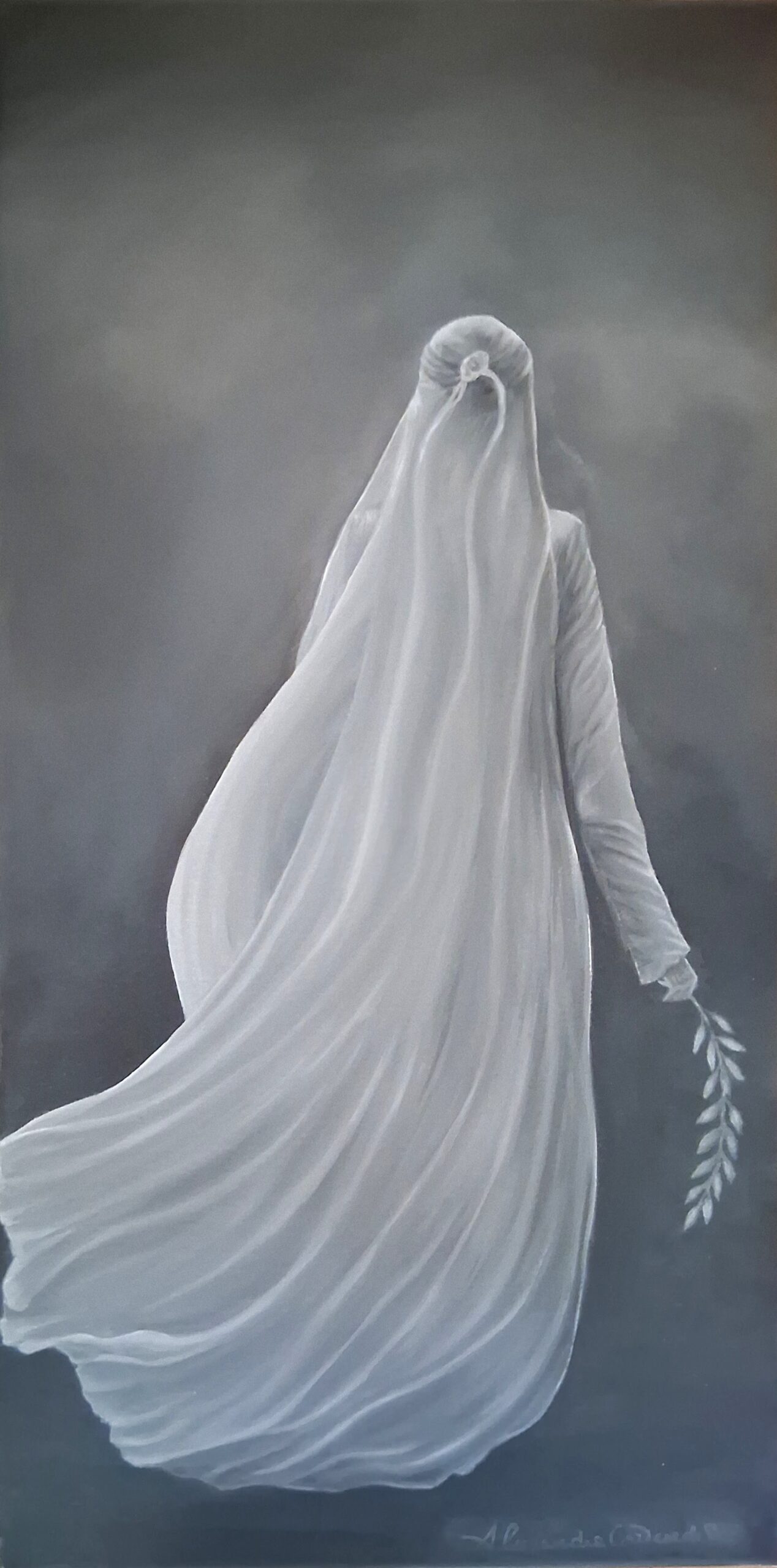 Peace — original oil painting on canvas by Alessandra Cortese De Bosis, Culpeper Virginia